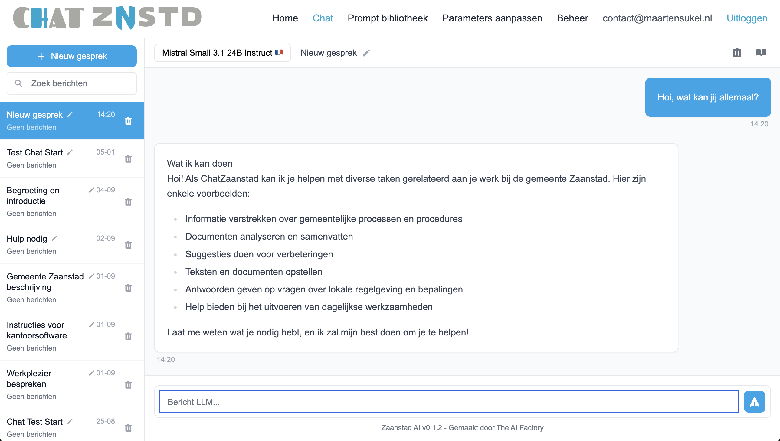 ChatZaanstad - Model Agnostic Municipal AI Interface